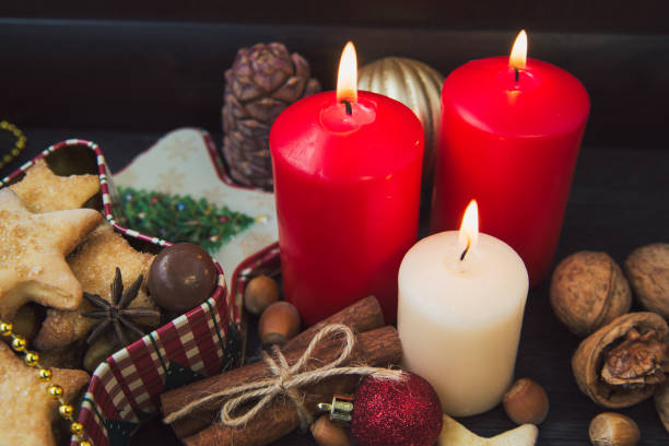 istock Christmas cookies and red 1179338696