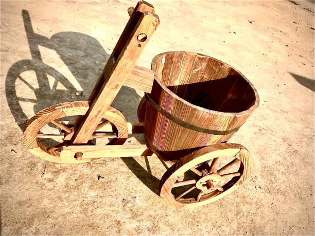 istock Children’s toy wooden cycle 1179339108