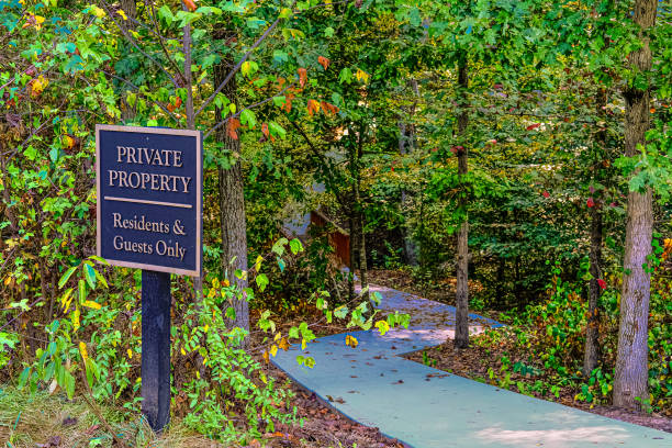 istock Sidewalk to Private Property 1179339200