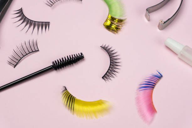 istock false eye lashes  tweezer mascara 1179344524