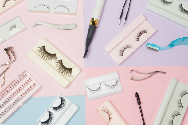 istock false eye lashes  tweezer mascara 1179344542