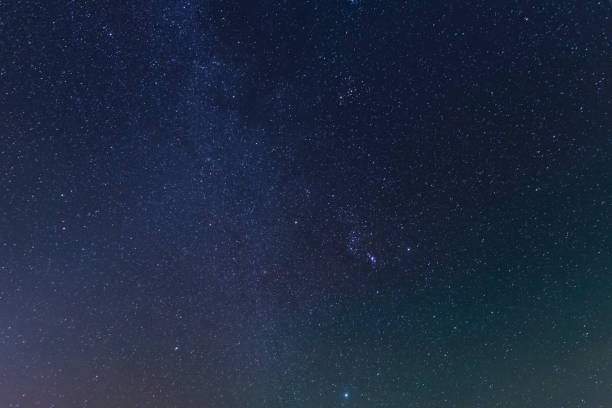 istock Beautiful starry sky with Orion. Astronomical background. 1179347302