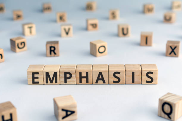 istock emphasis - word from wooden blocks with letters 1179353443