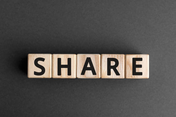 istock Share - word from wooden blocks with letters 1179355999