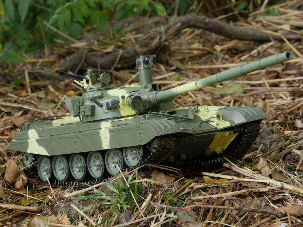 istock tank T-72 in combat position 1179356352