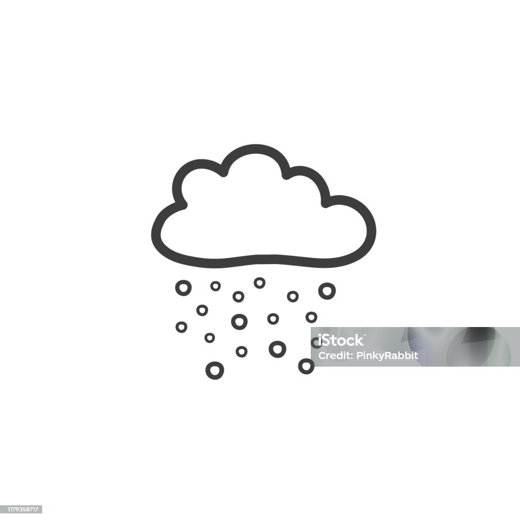 Hình Ảnh Một Đám Mây Với Tuyết Biểu Tượng Của Thời Tiết Tuyết Rơi ...