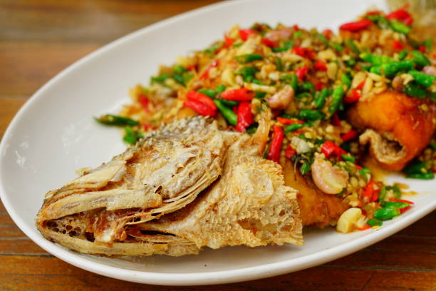 Asia, Thailand, Snapper Fish, Backgrounds, Cashew