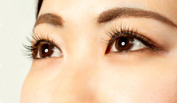 istock Eyelash extension treatment 140 eyelashes 1179366763