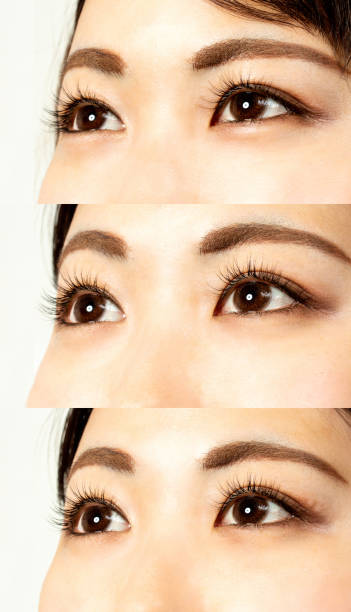 istock Eyelash extension treatment 80, 100 and 120 eyelashes from above 1179366777