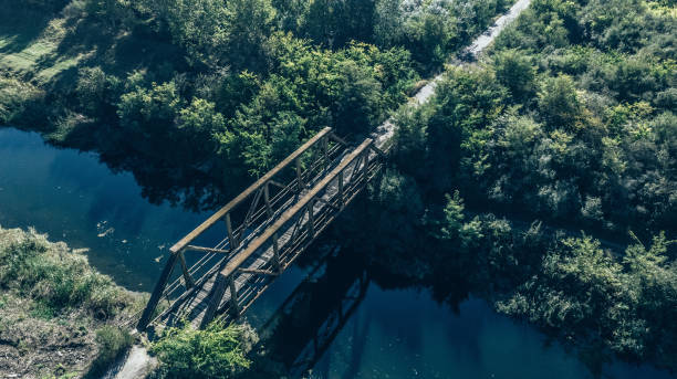 istock Train Bridge and Road Bridge stock photo 1179371062