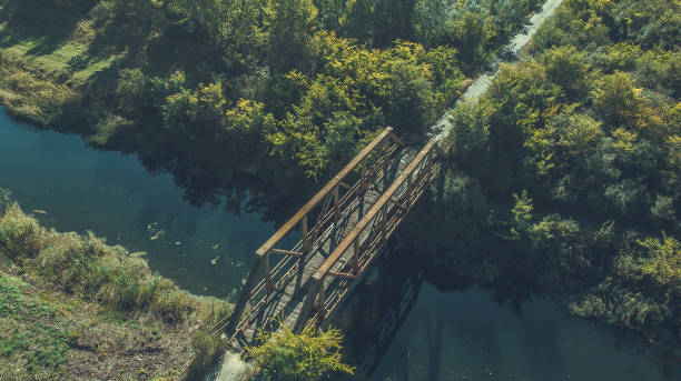 istock Train Bridge and Road Bridge stock photo 1179371071