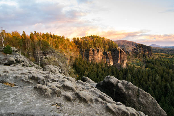 istock Autumn scenery at Saxon Switzerland 1179371829