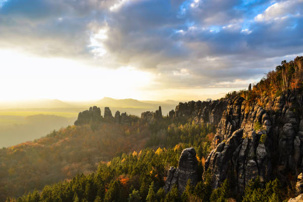 istock Autumn scenery at Saxon Switzerland 1179371901