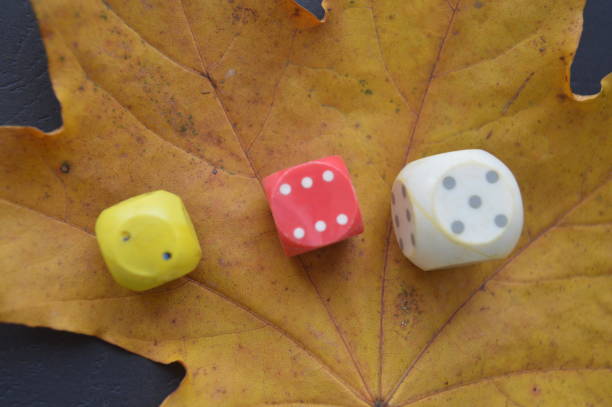 istock Game dice in the composition of different cubes on background 1179371976