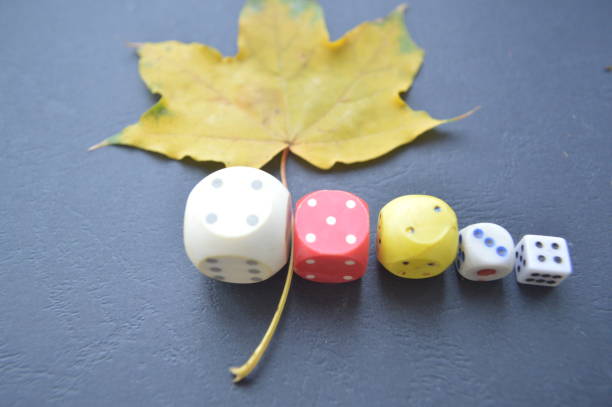 istock Game dice in the composition of different cubes on background 1179372300