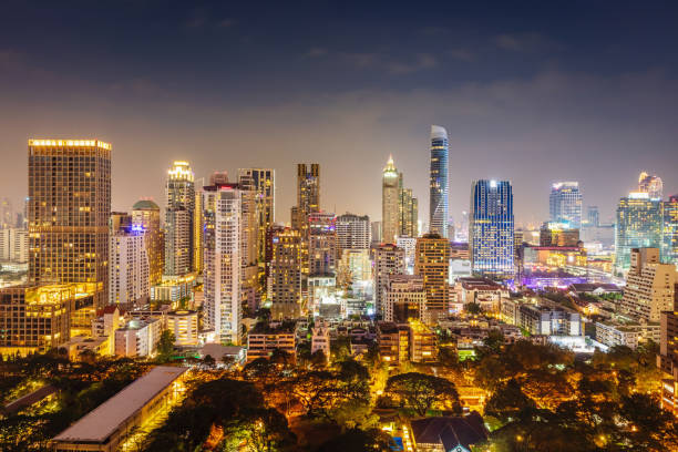 istock Bangkok Cityscape at Night Skyline Thailand 1179372558