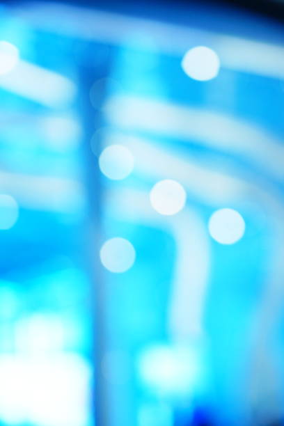 istock Abstract blur contemporary office interior blue background 1179375617