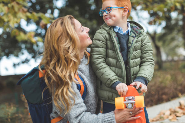 istock Mother and son outdoors 1179385336