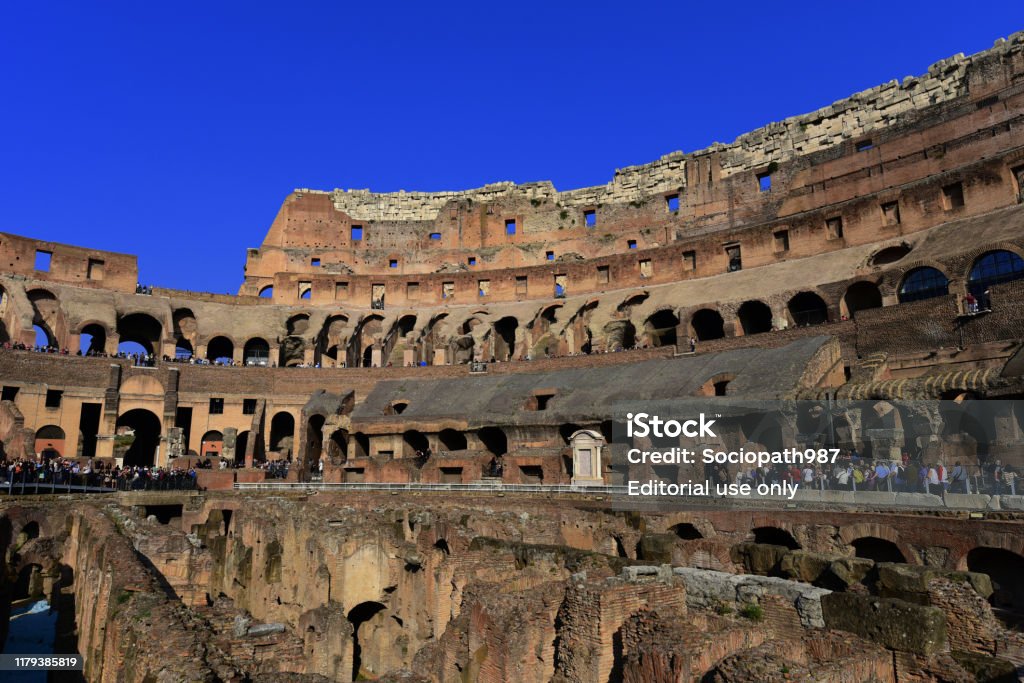 The Colosseum Is The Largest Amphitheatre Built During The Roman Empire It  Offered Gladiator Fights Executions And Animal Hunts Stock Photo - Download  Image Now - iStock