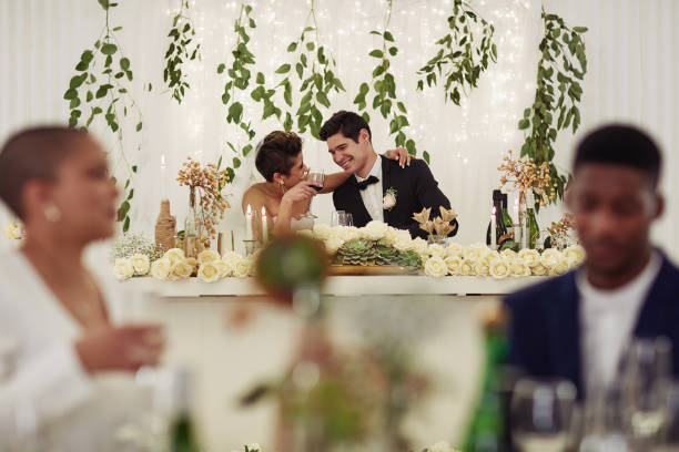 istock Stolen moments at their wedding reception 1179390543