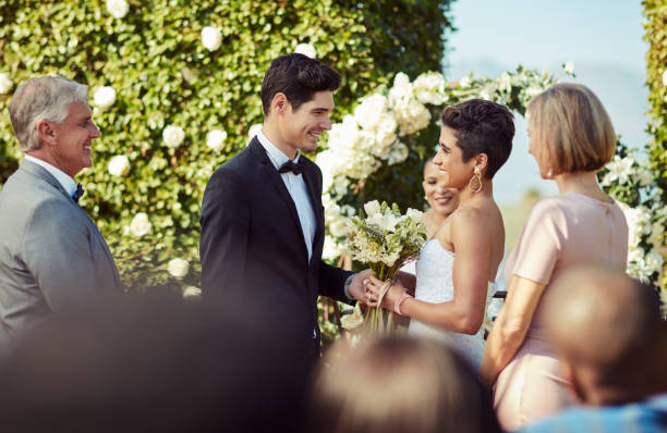 istock Celebrating their union surrounded by family 1179390844