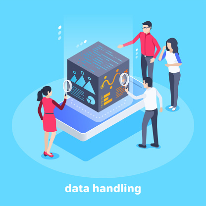 Data Handling Stock Illustration - Download Image Now - Data, Business ...