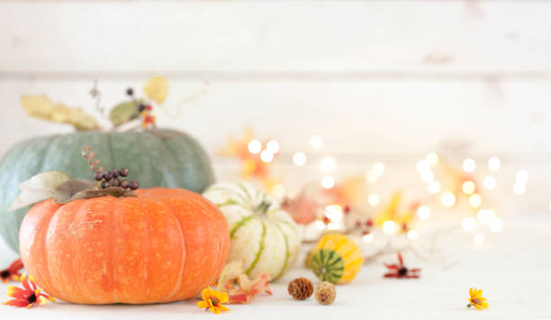 istock Autumn Pumpkin Background on Wood 1179395628