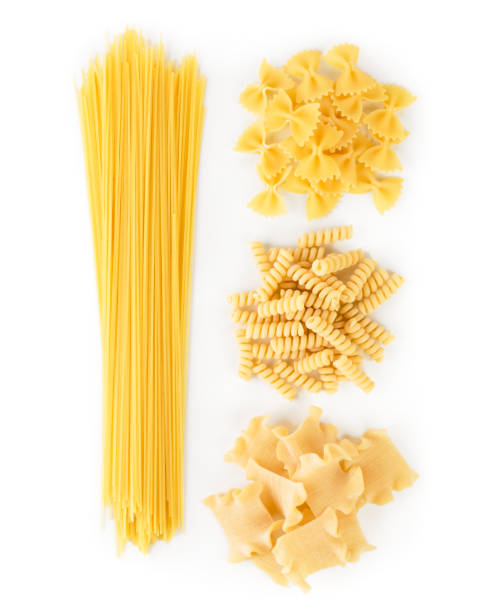 istock A set of spaghetti and pasta on a white. The view from the top 1179399829