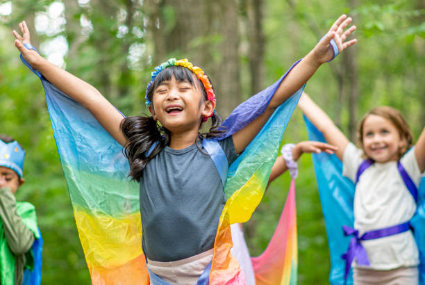 istock Group of kids in the forest 1179399999