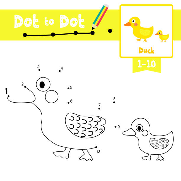 Ilustración de Punto A Punto Juego Educativo Y Libro Para Colorear Pato Y Pequeño Pato Animal De Dibujos Animados Personaje Vector Ilustración y más Vectores Libres de Derechos de Pato - Pájaro Ilustración de Punto A Punto Juego Educativo Y Libro Para Colorear Pato Y Pequeño Pato Animal De Dibujos Animados Personaje Vector Ilustración y más Vectores Libres de Derechos de Pato - Pájaro