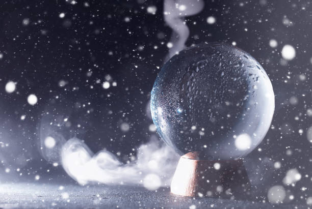 istock Crystal ball to predict the fate. Guessing for the future. 1179400284