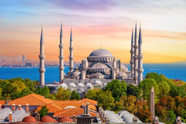 Sultan Ahmed Mosque or the Blue Mosque in Istanbul, one of the most famous Turkish sights.