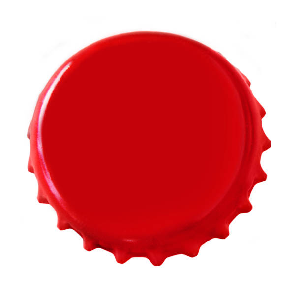 istock Red crown cork insulated on white background 1179405046
