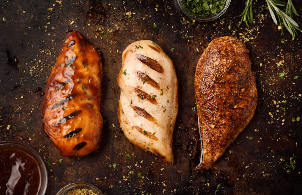 istock Grilled and Roast chicken breast with seasoning 1179406615