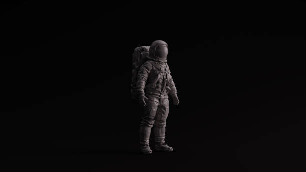 istock Grey Polished Stone Spaceman Astronaut Cosmonaut 3 Quarter Right View 1179407998