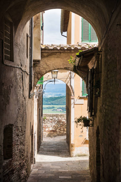 istock View through archway in italy 1179408060