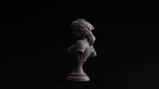istock Grey Polished Stone Lady Bust Sculpture Left View 1179408510