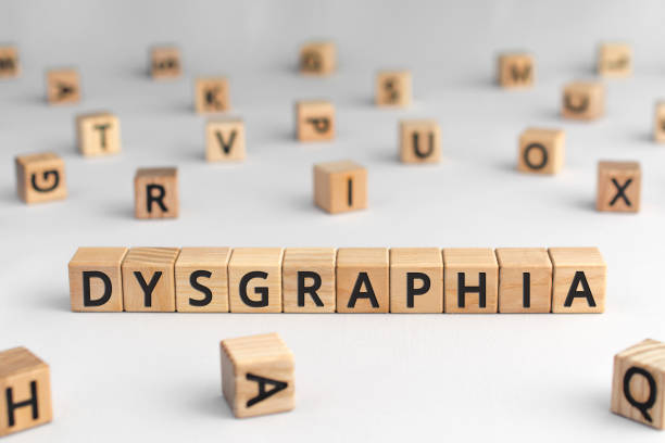 istock Dysgraphia - word from wooden blocks with letters 1179415640