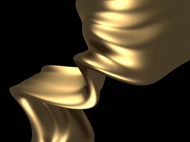 istock Golden beautiful fluid spash background 1179415813