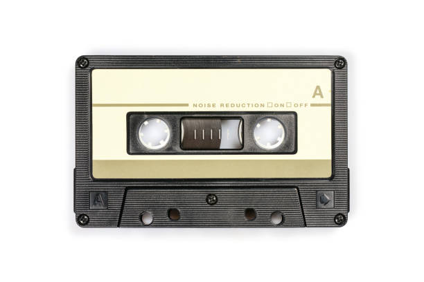 istock Audio compact cassette. Analog tape format for audio playing and recording. Audio cassette isolated on white background. 1179417138