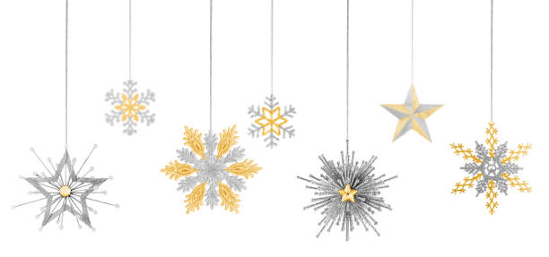 istock Hanging Stars and Snowflakes for Christmas 1179418980