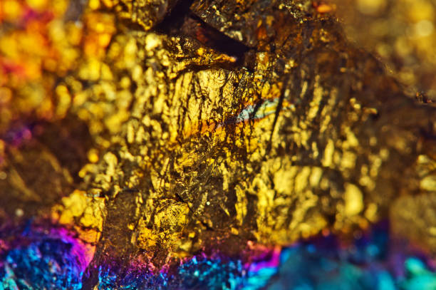 istock Golden background. Nugget, colour metal. Beautiful structure. Macro. 1179419727