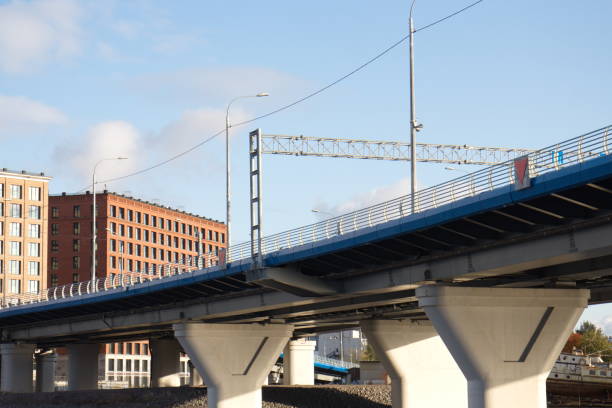 istock transport overpass over the river on a sunny day 1179424124