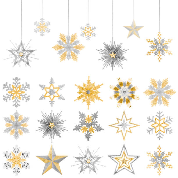 istock Christmas Stars and Snowflakes Collection 1179431097