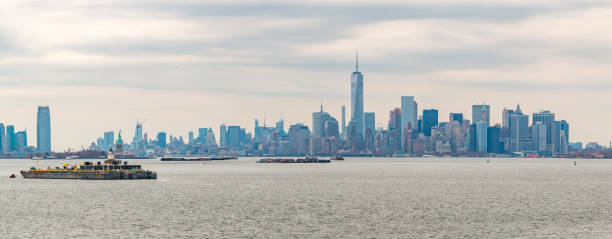 istock Panorama of New York Skyline on a Cloudy Day 1179431720