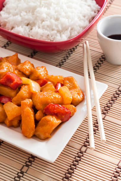 istock Sweet and sour chicken with bell pepper and pineapple 1179432267