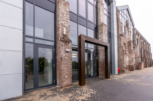 istock Facade of an old factory building 1179437255