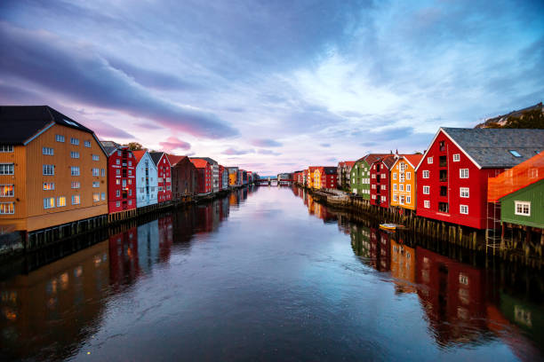 istock Trondheim view from Old Town Bridge - Norway 1179438634