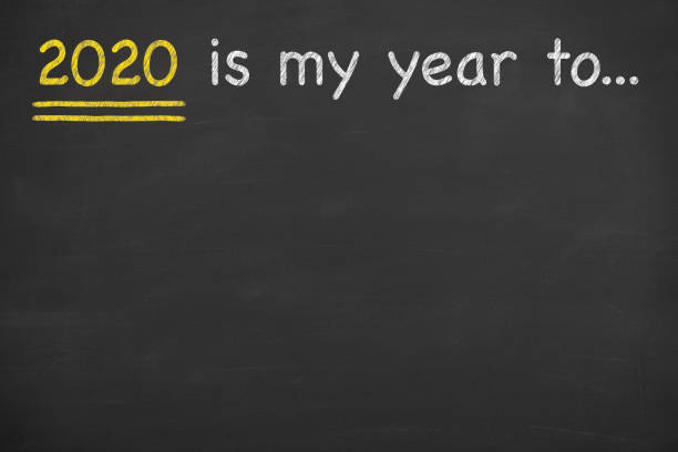 istock 2020's my year to... on blackboard background 1179440796