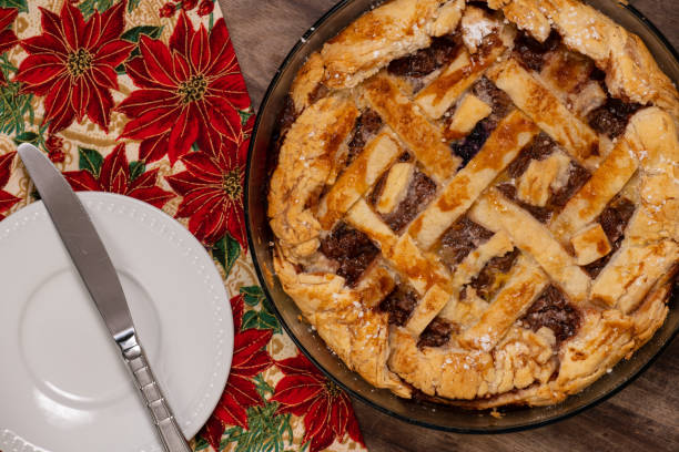 istock Homemade Rustic Fruit Pie at Thanksgiving 1179445478